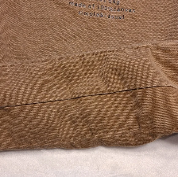 Brown Canvas Tote Bag - Picture 3 of 15
